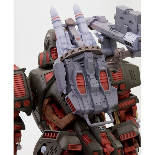 Kotobukiya HMM Zoids Iron Kong Marking Plus Ver close up of shoulder weapons
