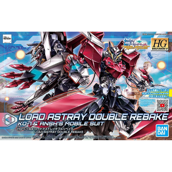 Bandai 1/144 HGBD:R Load Astray Double Rebake package artwork