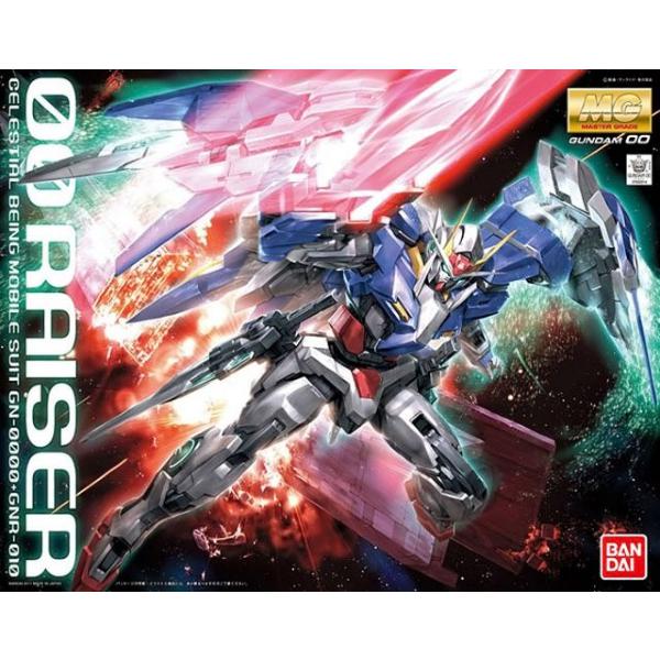 Bandai 1/100 MG 00 Raiser Celestial Being GN-0000+GNR-010 package art