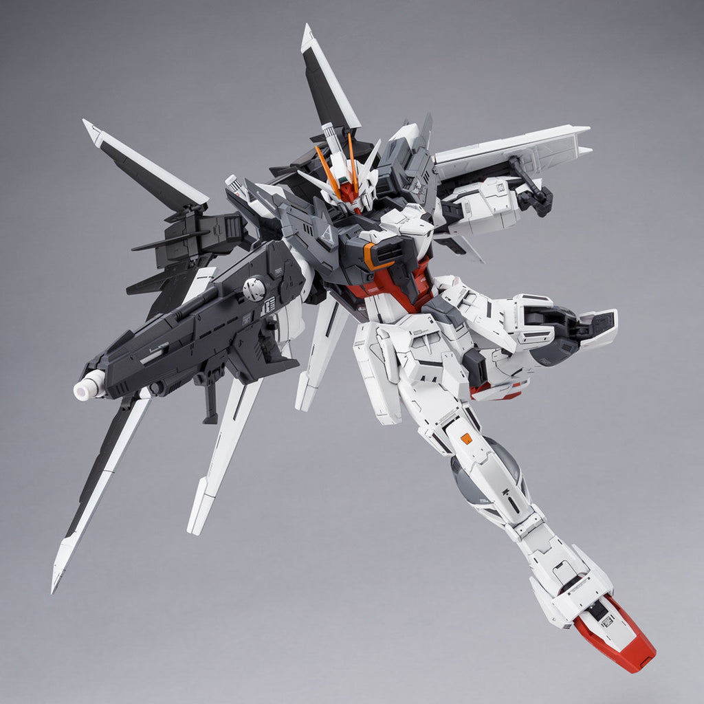 P-Bandai 1/100 MG Ex Impulse Gundam action pose with weapon. 