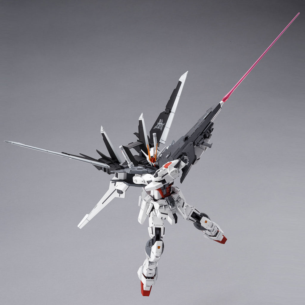 P-Bandai 1/100 MG Ex Impulse Gundam action pose with twin beam sabers