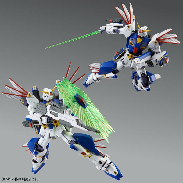 P-Bandai MG 1/100 Mission Pack R-Type & V Type for Gundam F90  action pose