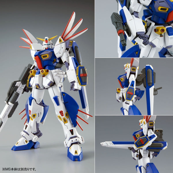P-Bandai MG 1/100 Mission Pack R-Type & V Type for Gundam F90 close up of v pack