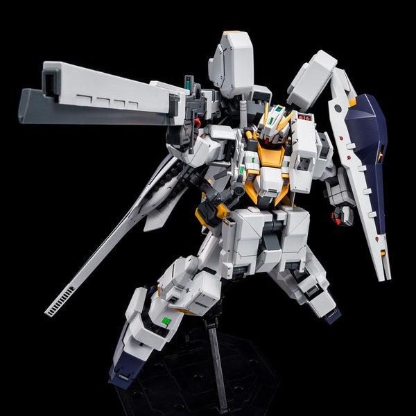 P-Bandai: MG 1/100 Gundam TR-1 [Hazel OWSLA] action pose with weapon. 