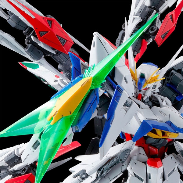 P-Bandai MG 1/100 Maneuver Striker for Eclipse Gundam  action pose with weapon. 