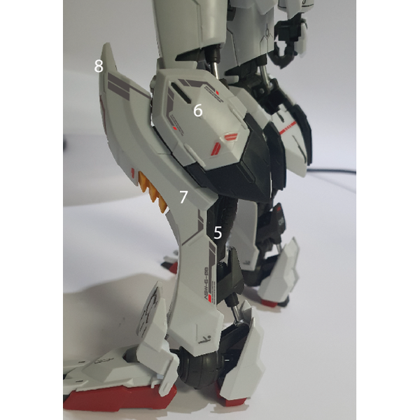Delpi 1/100 MG Barbatos Water Slide Decal fitment 2
