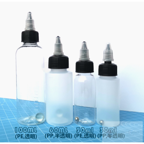 Manwah 30ml Reusable Sharp Nose Bottle different sizes