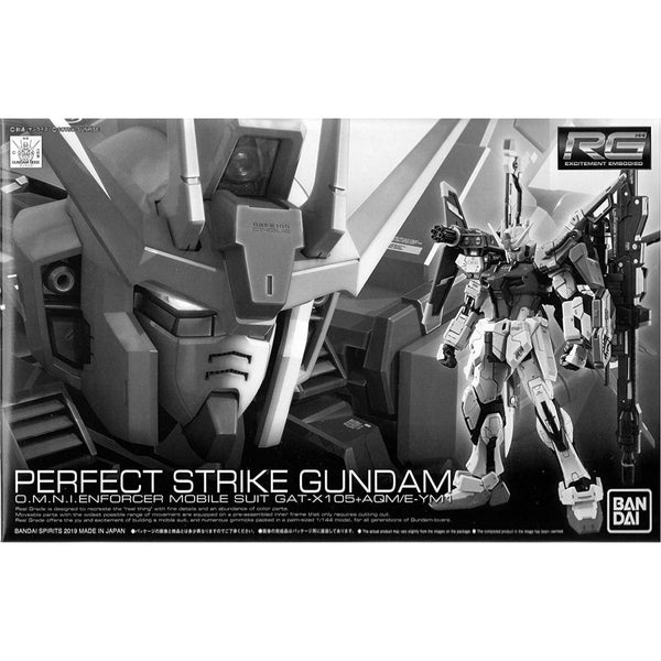 P-Bandai RG 1/144 Perfect Strike Gundam package artwork