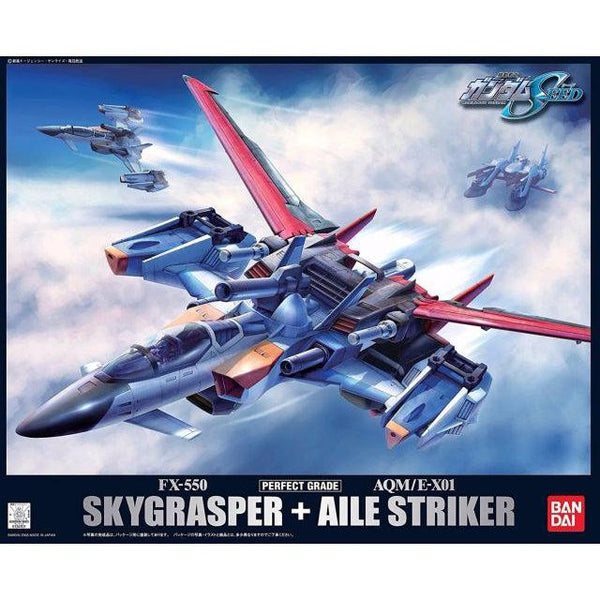 Bandai PG 1/60 Skygrasper +Aile Strike package artwork
