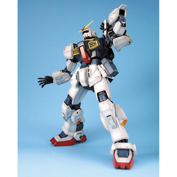 Bandai 1/60 PG RX-78 Gundam Mk-II A.E.U.G reaching behind for weapon