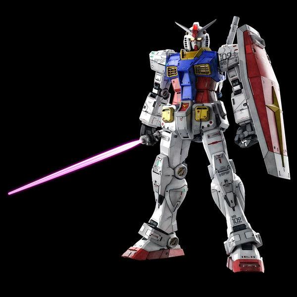 Bandai 1/60 PG Unleashed RX-78-2 Gundam front on view.