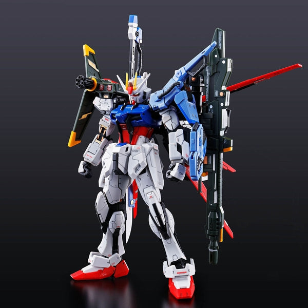 P-Bandai RG 1/144 Perfect Strike Gundam front on view.