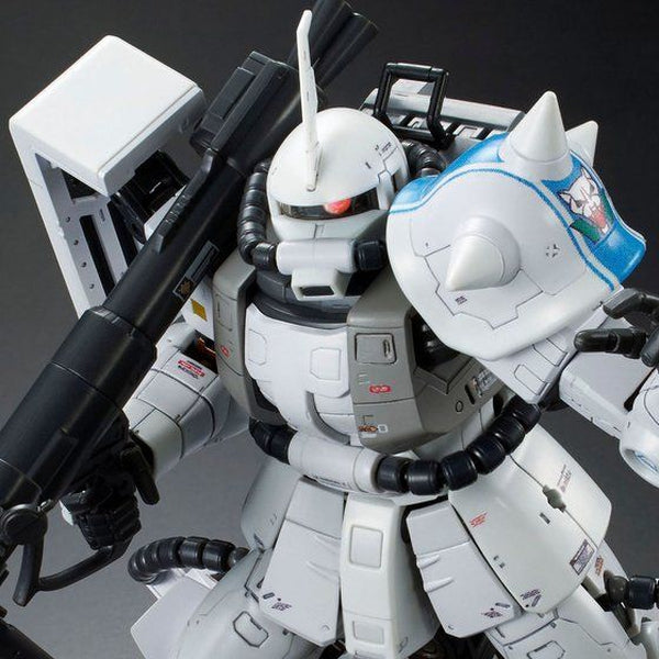 P-Bandai 1/144 RG MS-06R-1A Zaku II Shin Matsunaga Ver. close up of upper torso