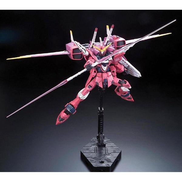 Bandai 1/144 RG Justice Gundam Z.A.F.T. Mobile Suit ZGMF-X09A action pose 2