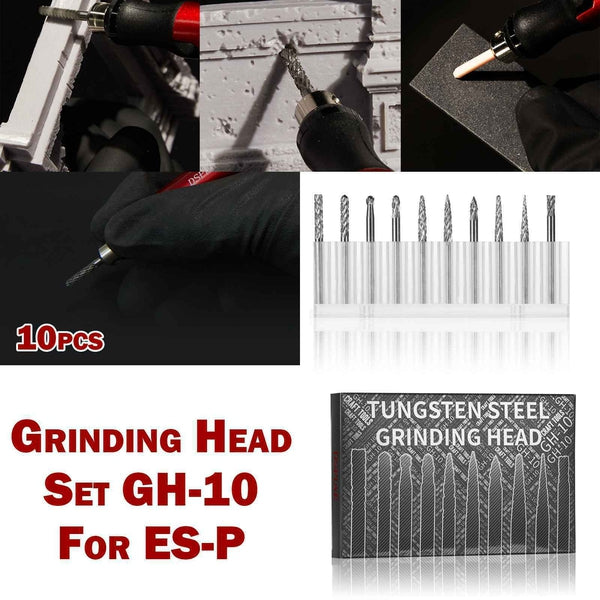 Dspiae GH-10 Grinding Head Kit (10 pieces) example application using the Dspiae ES-P Grinding Pen
