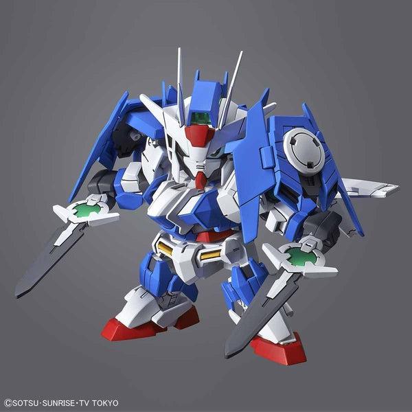 Bandai SD Gundam Cross Silhouette OO Diver Ace action pose with shield