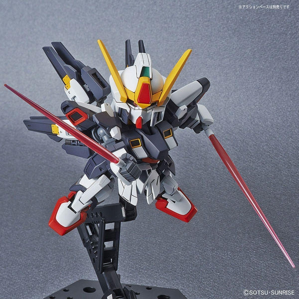 Bandai 1/144 SD Gundam Cross Silhouette Sisquied action pose with beam sabres