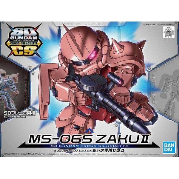 Bandai 1/144 SD Gundam Cross Silhouette MS-06S Zaku II Char Custom package art