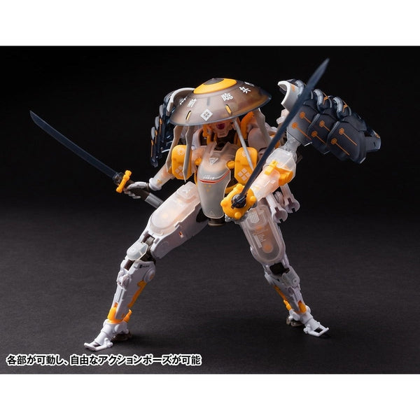 Wave RB-09C Akiru action pose with weapons. 